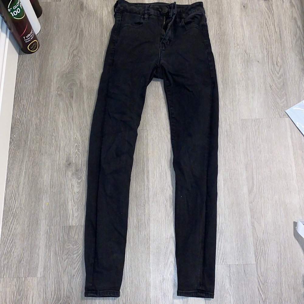 Black skinny jeans next level stretch